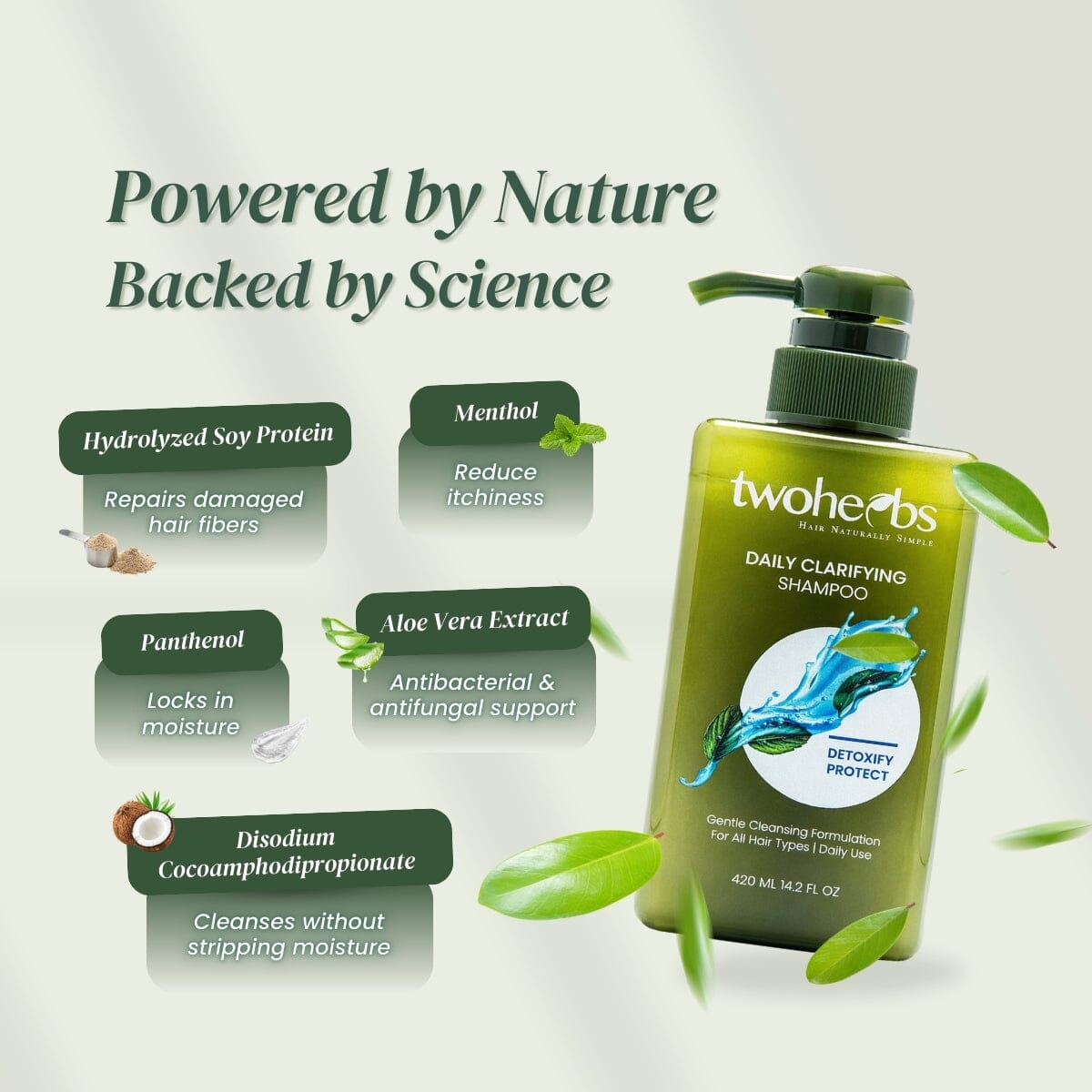 Daily Clarifying Shampoo | Best Daily Cleansing - TwoHerbs