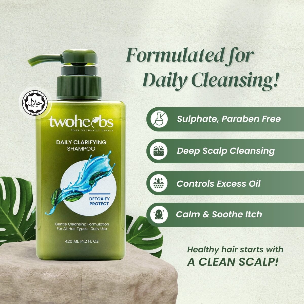 Daily Clarifying Shampoo | Best Daily Cleansing - TwoHerbs