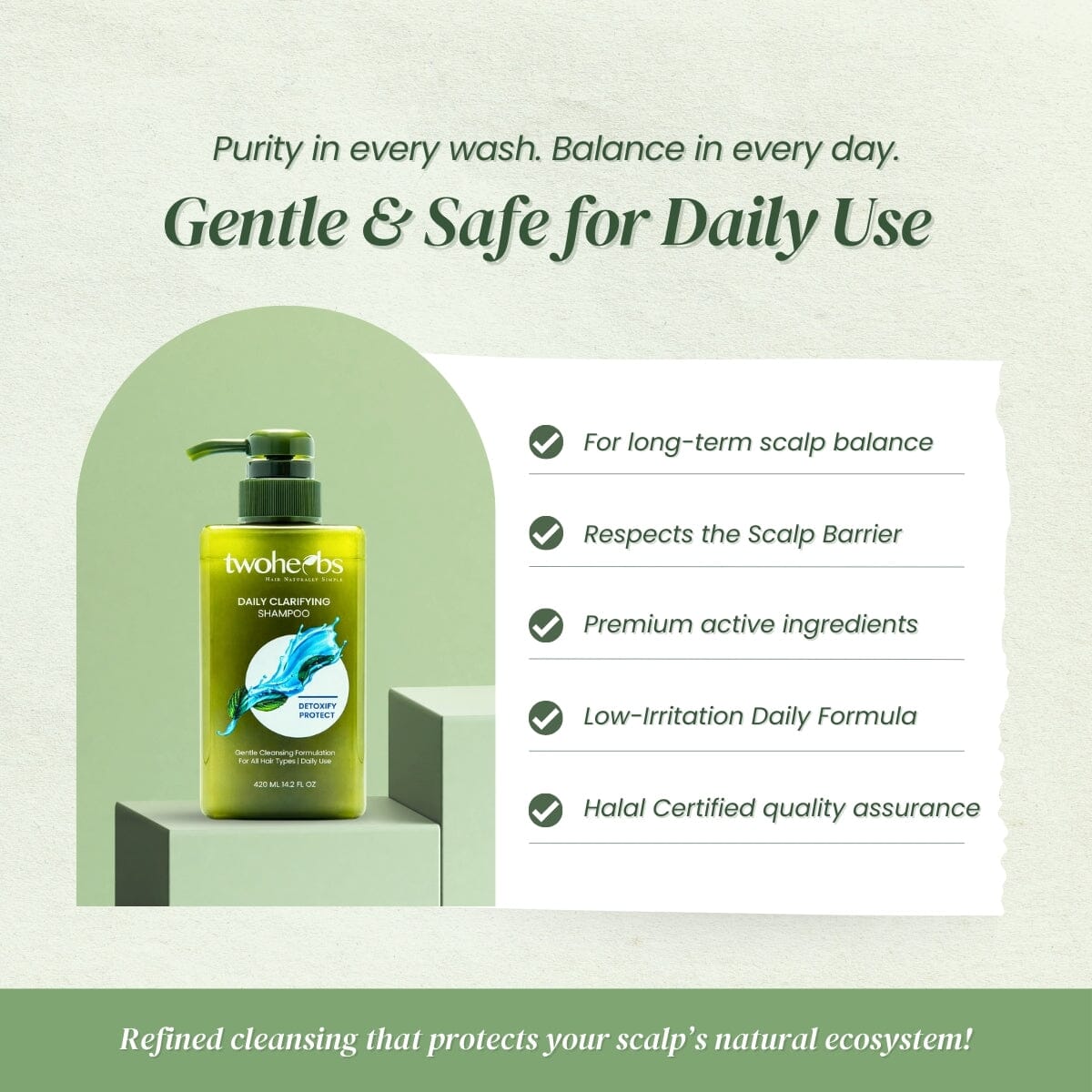 Daily Clarifying Shampoo | Best Daily Cleansing - TwoHerbs