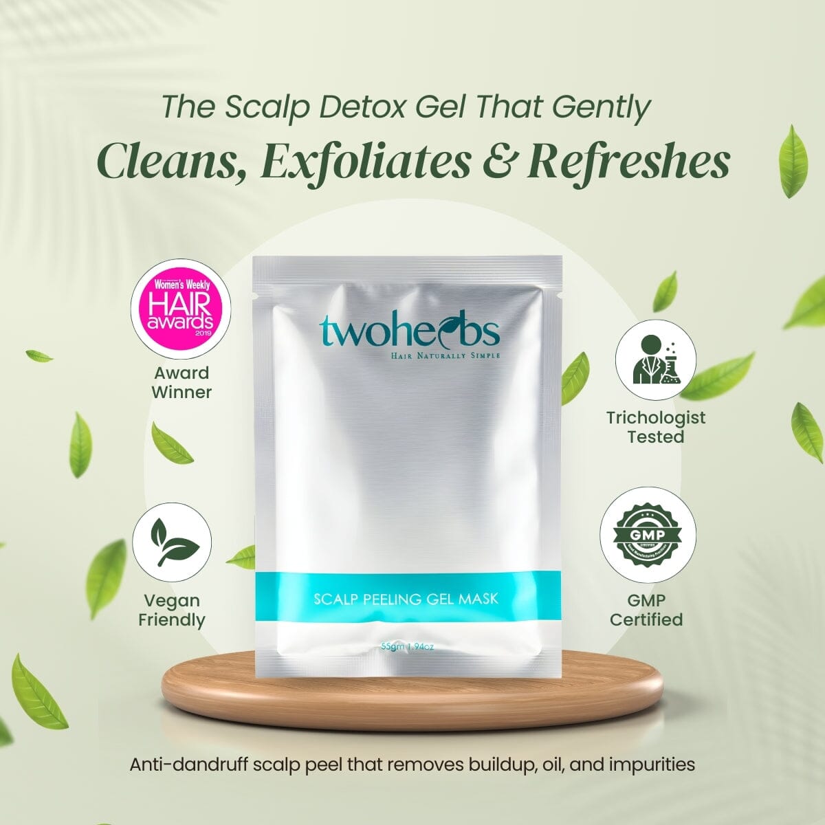Scalp Peeling Gel | Best Detox Cleanser Gel - TwoHerbs