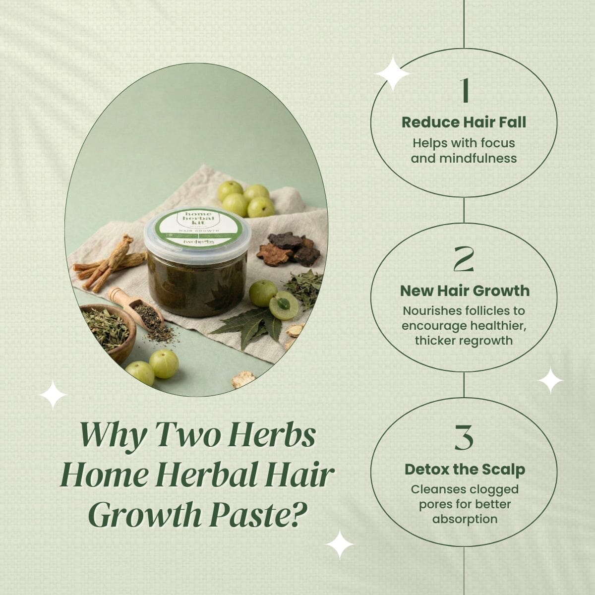 Home Herbal Hair Growth Paste | Solve Your Hair Loss - TwoHerbs
