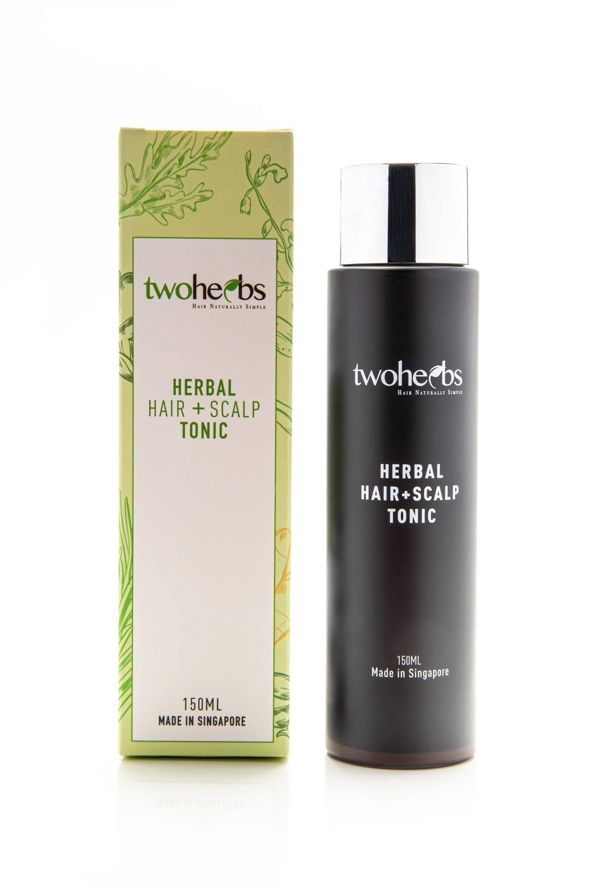 two herbs singapore hair & scalp tonic for anti hair loss